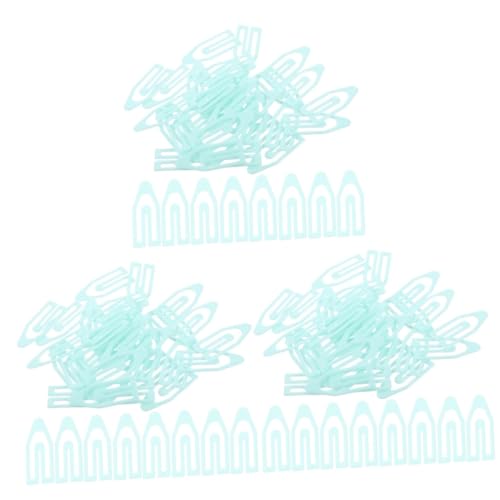 jojofuny 3 Sätze Kleine Papierklammern Die Papierklammern Mit Zinken Geformt Pastell Büroklammern Dekorative Papierklamme Farbige Büroklammer Plastik Sky-blue 60 Stück * 3 von jojofuny