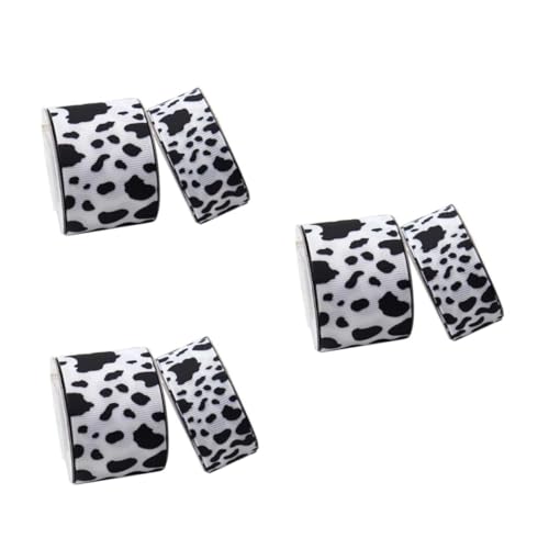 jojofuny 3 Sätze Kuh Gurtband Weihnachtsband Sackleinen Rustikal Kuh Ripsband Kühe Wickeln Basteln Kuhband Drucken Gemustert Wickelband Polyester 2 Rollen * 3 jojofuny 3 Sätze Kuh Gurtband Weihnachtsband Sackleinen Rustikal Kuh Ripsband Kühe Wickeln Basteln Kuhband Drucken Gemustert Wickelband Polyester 2 Rollen * 3 von jojofuny