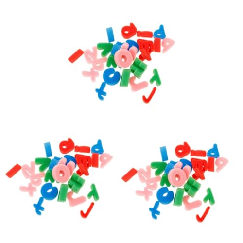 jojofuny 3 Sätze Kunstmarken Briefe Malerei Malen Farbschwämme Form Pädagogische Malschwämme Schwämme Stempel Zum Selbermachen Alphabet-schwämme Schwamm 26 Stück * 3 von jojofuny