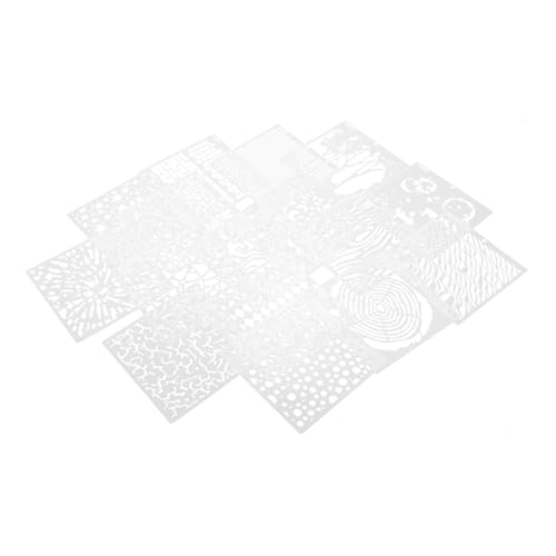 jojofuny 3 Sätze Kunststoff Schablonen Malschablonen Für Diy Wandkunst Wiederverwendbare Vorlagen Für Spray Und Malprojekte Für Schulprojekte Und Heimdekoration 16 Blätter * 3 von jojofuny