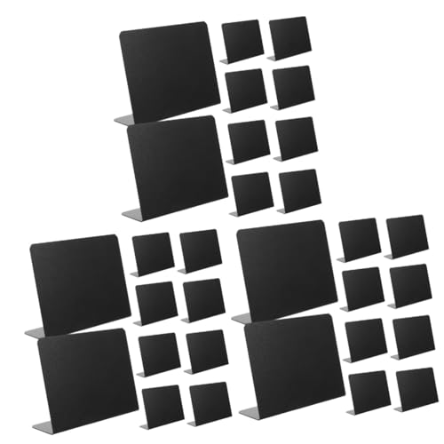 jojofuny 3 Sätze Lebensmittelmarkierungen Kleiner Tafel Etiketten Mini Beachten Abziehbilder Karikatur Zeichenbrett Schilder Für Buffettafeln Desktop Message Board Pvc Schwarz 10 Stück * 3 von jojofuny