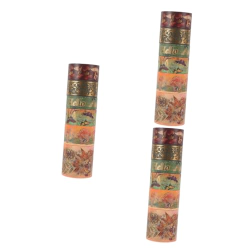 jojofuny 3 Sätze Mehrzweck-washi-tape Klebeband Für Scrapbooking Journaling -aufkleber Material Dekorative Klebebänder Kawaii Washi-klebeband Japanisches Papier 6 Rollen * 3 jojofuny 3 Sätze Mehrzweck-washi-tape Klebeband Für Scrapbooking Journaling -aufkleber Material Dekorative Klebebänder Kawaii Washi-klebeband Japanisches Papier 6 Rollen * 3 von jojofuny