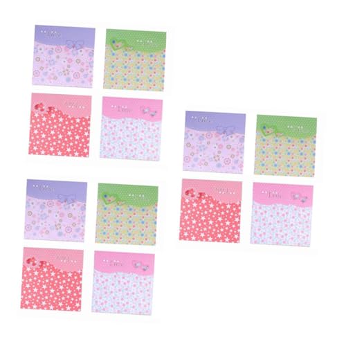 jojofuny 3 Sätze Origami Papier Quadratische Diy Bastelpapier Für Bastelprojekte Und Schulaktivitäten Zufällige Designs 72 Stück * 3 von jojofuny