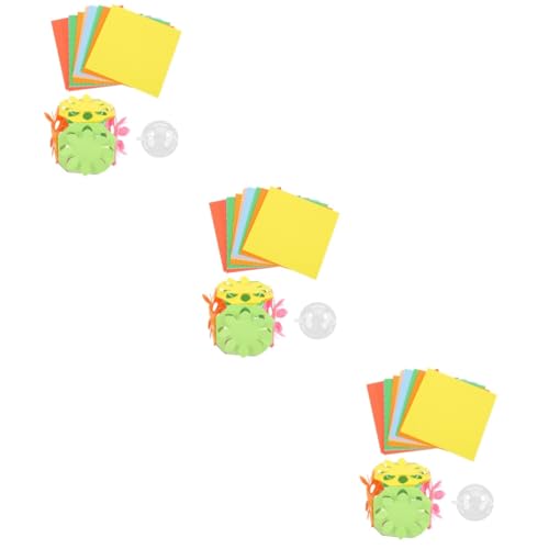 jojofuny 3 Sätze Papierschneidewerkzeug-Set Origami Kinderhandwerk Kit zur Papierherstellung Bausatz Kunsthandwerk Bastelsets Faltpapier selber machen DIY-Papierschnitt-Set von jojofuny