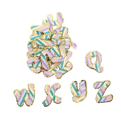 jojofuny 3 Sätze Patches Farbiges Alphabet Für Bekleidungsreparatur Aufbügelbare Applikationen Für Kleidung Hüte Und Jacken Langlebig Und Einfach Zu Verwenden 26 Stück * 3 von jojofuny
