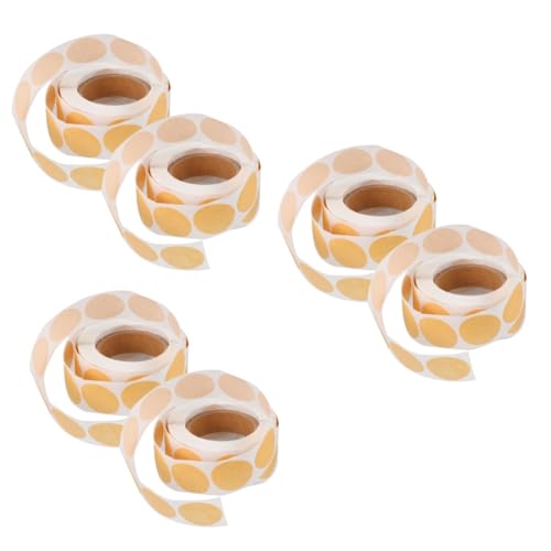 jojofuny 3 Sätze Runde Selbstklebende Kraftpapier Etiketten Für Und Dekoration À Beschriften Von Lebensmitteln Aufbewahrung Und Dankeskarten 2 Rollen * 3 von jojofuny