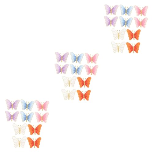 jojofuny 3 Sätze Schmetterling Aufbügler Patches Diy Applikationen Für Kleidung Leuchtenden Farben Zum Reparieren Und Verschönern Von Textilien 10 Stück * 3 von jojofuny