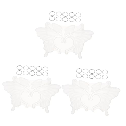 jojofuny 3 Sätze Schmetterlingsflügel -Ohrclipform für Ohrringform Schmuck epoxidharz Silikon -Epoxidformen Ohrring -Harzform machen Silikonform in Herzform handwerkliche Form Kieselgel jojofuny 3 Sätze Schmetterlingsflügel -Ohrclipform für Ohrringform Schmuck epoxidharz Silikon -Epoxidformen Ohrring -Harzform machen Silikonform in Herzform handwerkliche Form Kieselgel von jojofuny