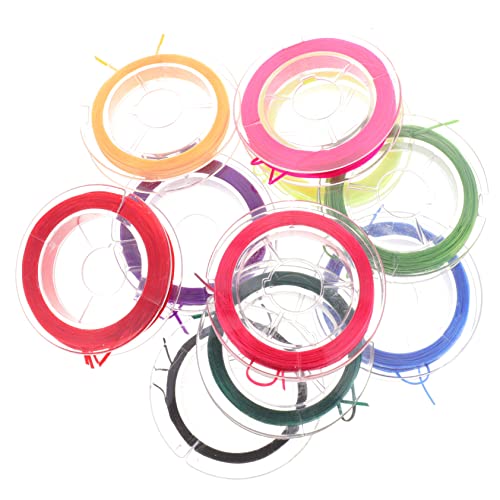 jojofuny 3 Sätze Schmuckfaden Schnur Elastische Perlenkordel Für DIY Armbänder Und Ankletten Langlebig Und Vielseitig Einsetzbar Für Schmuckdesign 10 Rollen * 3 von jojofuny
