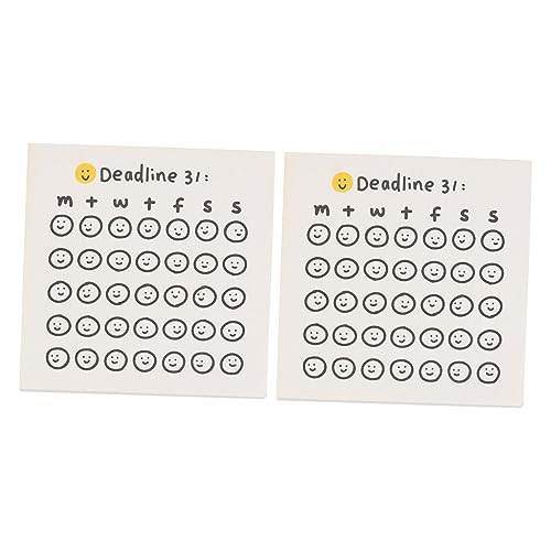 jojofuny 3 Sätze Selbstklebende Notizzettel Kreative Memo Pads Für Büro Schule Und Zuhause Lustige Countdown Haftnotizen Zur Erinnerung Und Planung 2 Stücke * 3 von jojofuny