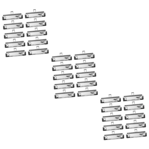 jojofuny 3 Sätze Teiliges Metall Klemmbrett Clips Mit Gummigriff Federbelastete Klemmbrettklemme Für Schule Und Büro Für Dokumente Notizen Und Memos Mit Passendem Montageset 15 Stück * 3 von jojofuny