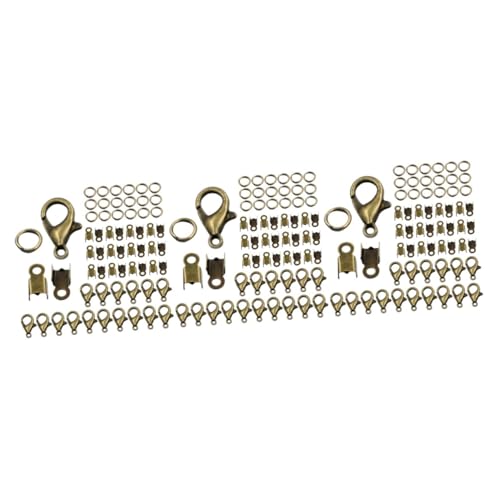 jojofuny 3 Sätze Teiliges Schmuckzubehör-set mit Hummerverschluss Offenen Jump-ringen und Vielseitigen DIY Schmuckherstellungs-elementen Einfache Montage für Armbänder Halsketten Ohrringe von jojofuny
