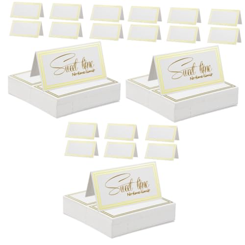 jojofuny 3 Sätze Tischkarten Mit Bronziertem Design Elegante Platzkarten Für Hochzeiten Und Dinnerpartys Stabile Papiertischkarten Mit Design Für Stilvolle Tischdekoration 60 Stück * 3 jojofuny 3 Sätze Tischkarten Mit Bronziertem Design Elegante Platzkarten Für Hochzeiten Und Dinnerpartys Stabile Papiertischkarten Mit Design Für Stilvolle Tischdekoration 60 Stück * 3 von jojofuny