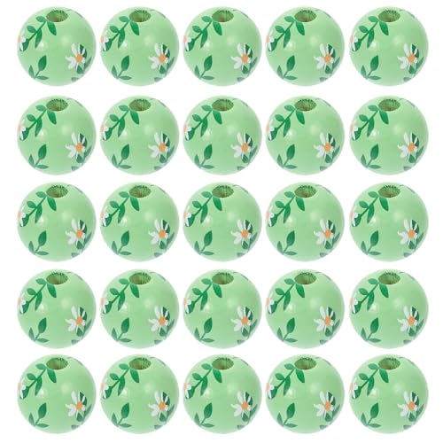jojofuny 3 Sätze Zubehör Für Holzperlenschnüre Schmuck Basteln Runden Geformt Spacer Perlen Runde Blütenholzperlen Lose Holzperlen Hölzern Green 30 Stück * 3 jojofuny 3 Sätze Zubehör Für Holzperlenschnüre Schmuck Basteln Runden Geformt Spacer Perlen Runde Blütenholzperlen Lose Holzperlen Hölzern Green 30 Stück * 3 von jojofuny