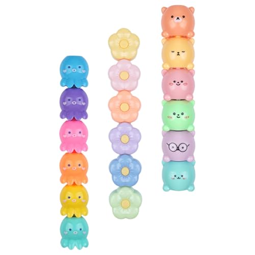 jojofuny 3 Satz Cartoon Textmarker Stifte Kleiner Markierstifte Fluoreszierende Marker für Schule Bürobedarf jojofuny 3 Satz Cartoon Textmarker Stifte Kleiner Markierstifte Fluoreszierende Marker für Schule Bürobedarf von jojofuny