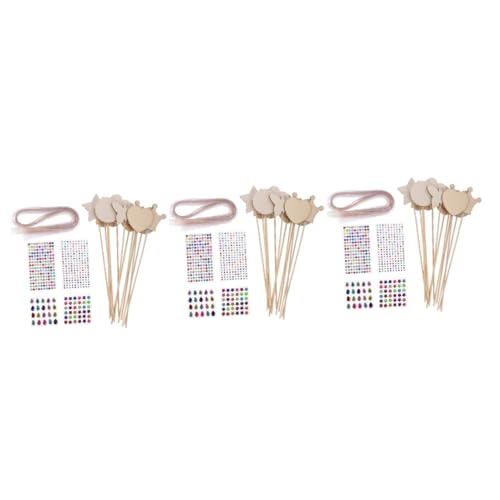 jojofuny 3 Sets Feenstab Cosplay Kostüm Stäbe Zauberstäbe Feenstab Zeichenstab Party Malstab Handmalstab DIY Graffiti Zauberstab DIY Malstab Feenstab Malstab Abs von jojofuny