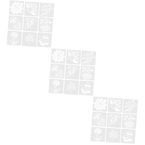 jojofuny 3 Sets Malvorlage Blumen Deko Blumen Natur Schablonen Art Journal Schablonen Zeichenschablonen Schablone Basteln Wiederverwendbare Zeichen Malschablonen Blumenschablone Das von jojofuny