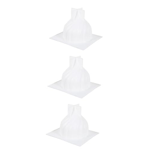 jojofuny 3 Stck. Chic Silikon Kerzenform für Diy Spiralförmige Gießform für Aromakerzen Langlebig und Leicht zu Reinigen für Kreative Bastelprojekte Zuhause von jojofuny