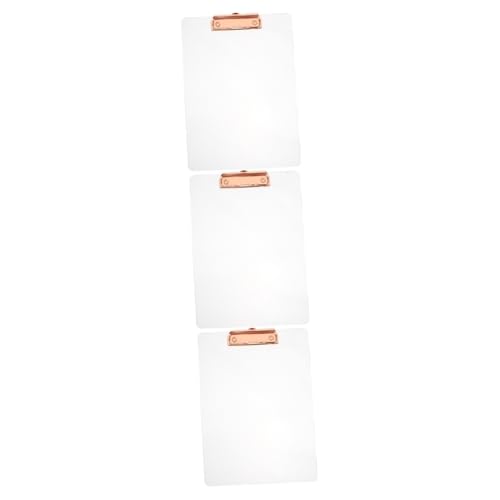 jojofuny 3 Stück Acryl Schreibunterlage mit Stabiler Transparentes Clipboard für Schüler und Bürobedarf Robustes Flexibles Schreibboard für Schreibumgebungen jojofuny 3 Stück Acryl Schreibunterlage mit Stabiler Transparentes Clipboard für Schüler und Bürobedarf Robustes Flexibles Schreibboard für Schreibumgebungen von jojofuny