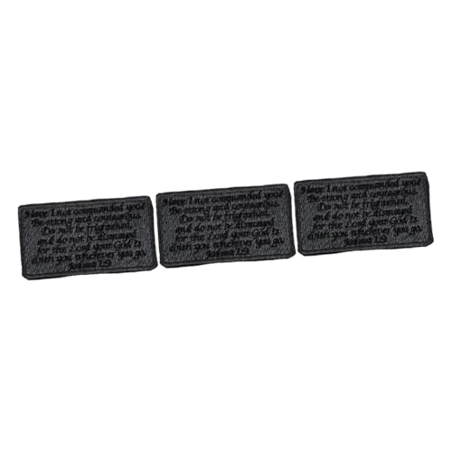 jojofuny 3 Stück Bibelzitate Armprint Patch Flecken nähen Stickerei Applikationen Aufnäher für Kleidung gestickte Aufnäher Kleiderflicken Reparaturaufkleber für Kleidung Stoff Grau jojofuny 3 Stück Bibelzitate Armprint Patch Flecken nähen Stickerei Applikationen Aufnäher für Kleidung gestickte Aufnäher Kleiderflicken Reparaturaufkleber für Kleidung Stoff Grau von jojofuny