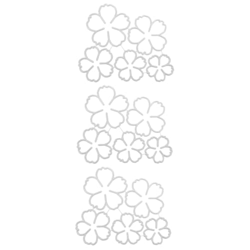 jojofuny 3 Stück Blumenmetallform Stanzformen für die Kartenherstellung Schnitte Rose Basteln Blätter bastelset werkzeug Bastelvorlage Party-Stanzformen Kartenzubehör Eisen von jojofuny