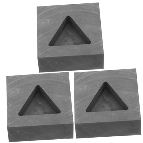 jojofuny 3 Stück Dreiecksform schmelzendes Gießwerkzeug Barfenformen Gussform Barren Gießformen zum Schmelzen Goldform gießen Schmelzendes Silberangebot Nichteisenmetallform Graphit Schwarz jojofuny 3 Stück Dreiecksform schmelzendes Gießwerkzeug Barfenformen Gussform Barren Gießformen zum Schmelzen Goldform gießen Schmelzendes Silberangebot Nichteisenmetallform Graphit Schwarz von jojofuny