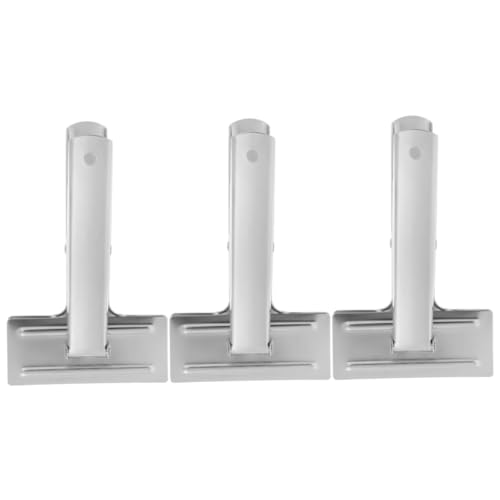 jojofuny 3 Stück Handwerksbedarf Decke Nähen Material Stoff Clips Naht Strickklammer für zu Hause DIY-Strickklammer Quilt-Clip für zu Hause Quiltclip Rostfreier Stahl Silver von jojofuny