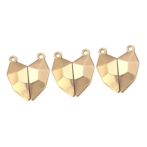 jojofuny 3 Stück Herz-Anhänger Halskette für Verschlüsse Herstellung Erwachsene pärchen armband Schmuck DIY Accessoire magnetische Schmuckschnalle magnetische herzschnalle Legierung Golden jojofuny 3 Stück Herz-Anhänger Halskette für Verschlüsse Herstellung Erwachsene pärchen armband Schmuck DIY Accessoire magnetische Schmuckschnalle magnetische herzschnalle Legierung Golden von jojofuny