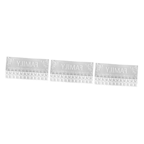 jojofuny 3 Stück Hochflexible Silikonform für Diy Anhänger Gießen Transparente Gießform mit Herz und Buchstaben Robustes Material für Tür und Dekohänger Wiederverwendbar für Bastelprojekte jojofuny 3 Stück Hochflexible Silikonform für Diy Anhänger Gießen Transparente Gießform mit Herz und Buchstaben Robustes Material für Tür und Dekohänger Wiederverwendbar für Bastelprojekte von jojofuny