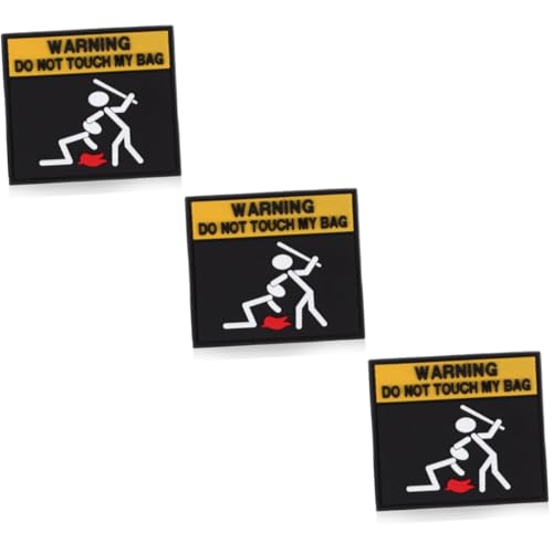 jojofuny 3 Stück Klett Patch Warning Kreativer Aufnäher für Diy Vielseitig Einsetzbar Rucksäcken Kleidung und Taschen Einfach zu Verwenden Stark Haftend und im Design jojofuny 3 Stück Klett Patch Warning Kreativer Aufnäher für Diy Vielseitig Einsetzbar Rucksäcken Kleidung und Taschen Einfach zu Verwenden Stark Haftend und im Design von jojofuny