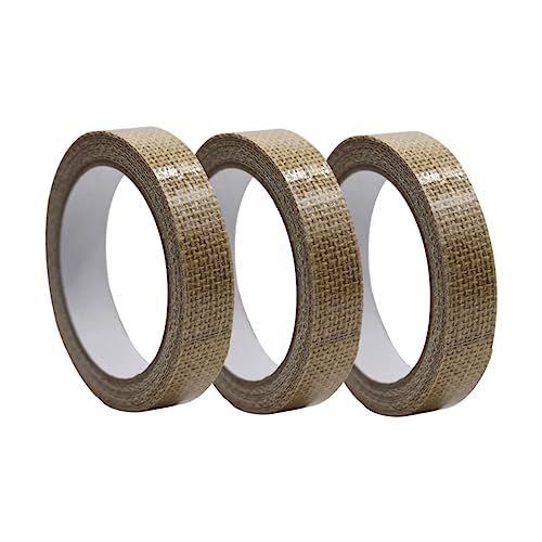 jojofuny 3 Stück Leinen Klebeband Dekoratives Sticky Tape für Scrapbooking und Diy Bastelprojekte für Karten Tagebücher und Geschenkverpackungen von jojofuny