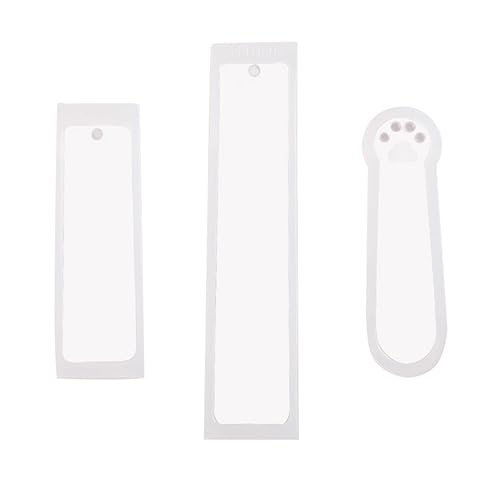 jojofuny 3 Stück Lesezeichenform Pfote Epoxidform Form Aus Epoxidharz Silikonform Selber Machen Lesezeichen Schaffen Schimmel Transparent Kieselgel von jojofuny