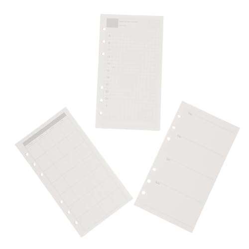 jojofuny 3 Stück Nachfüllpackung Für Lose Blätter Planerseiten Planereinsätze Wochenplaner Nachfüllen Undatierte Planer-nachfüllungen Wöchentlicher Notizblock Papier Weiß jojofuny 3 Stück Nachfüllpackung Für Lose Blätter Planerseiten Planereinsätze Wochenplaner Nachfüllen Undatierte Planer-nachfüllungen Wöchentlicher Notizblock Papier Weiß von jojofuny