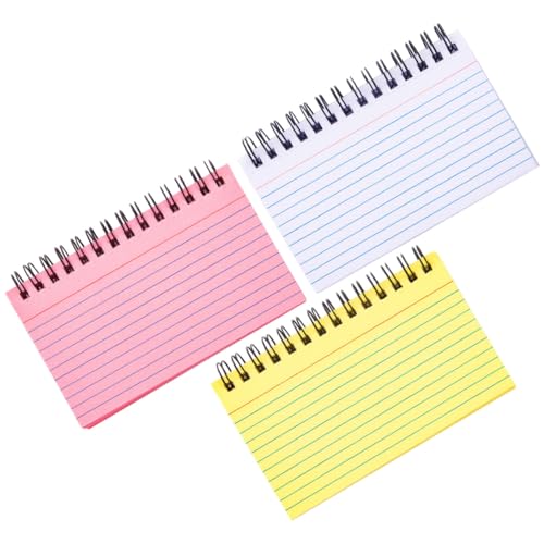 jojofuny 3 Stück Notizblöcke für Schüler Verdickte Spiral Notizbücher Pastellfarben Weiß Rosa Gelb Multifunktionale Schreibunterlagen für Bürobedarf und Persönliche Notizen jojofuny 3 Stück Notizblöcke für Schüler Verdickte Spiral Notizbücher Pastellfarben Weiß Rosa Gelb Multifunktionale Schreibunterlagen für Bürobedarf und Persönliche Notizen von jojofuny