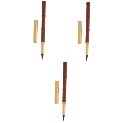 jojofuny 3 Stück Pinselstifte für zu Hause Malerei Tinte Gefühlt Kunst skizzieren Zeichenstifte Weiche Pinselstifte Füller nachfüllbare Brunnenbürste Füllfederhalter Holz jojofuny 3 Stück Pinselstifte für zu Hause Malerei Tinte Gefühlt Kunst skizzieren Zeichenstifte Weiche Pinselstifte Füller nachfüllbare Brunnenbürste Füllfederhalter Holz von jojofuny