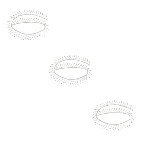 jojofuny 3 Stück Rhinestone Quaste Kette Diy Strassband für Kleidung und Accessoires Breiter Silberner Glitzerfransenbesatz für Hochzeiten Partys und Kreative Projekte von jojofuny