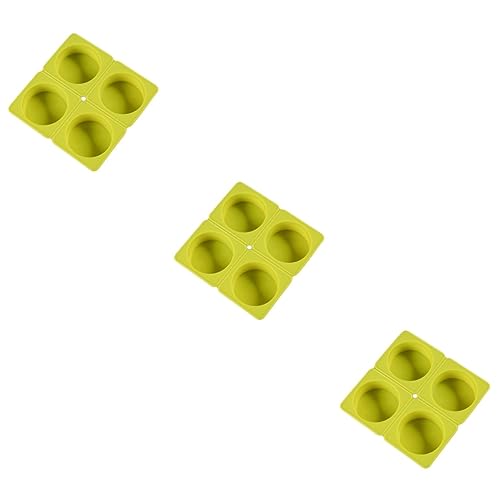 jojofuny 3 Stück Silikon Seifenform für Diy Seifenherstellung Hochtemperaturbeständig Runde Form Zufälligen Farben für Projekte und Vielseitige Anwendungen Zufällige Farbe von jojofuny