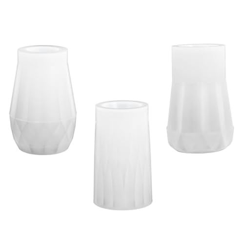 jojofuny 3 Stück Silikonform für Blumenvase Diy Epoxidharz Gießform für Kreative Handarbeit zur Herstellung von Vasen Stifthaltern und Pflanzenbehältern jojofuny 3 Stück Silikonform für Blumenvase Diy Epoxidharz Gießform für Kreative Handarbeit zur Herstellung von Vasen Stifthaltern und Pflanzenbehältern von jojofuny