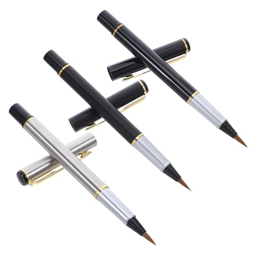 jojofuny 3 Stück Sumi Malpinselstift Chinesischer Kalligraphie Zeichenstift Nachfüllbarer Tintenpinselstift Füllfederhalter Mit Feiner Spitze Nachfüllbarer Tintenstift Kalligraphie jojofuny 3 Stück Sumi Malpinselstift Chinesischer Kalligraphie Zeichenstift Nachfüllbarer Tintenpinselstift Füllfederhalter Mit Feiner Spitze Nachfüllbarer Tintenstift Kalligraphie von jojofuny
