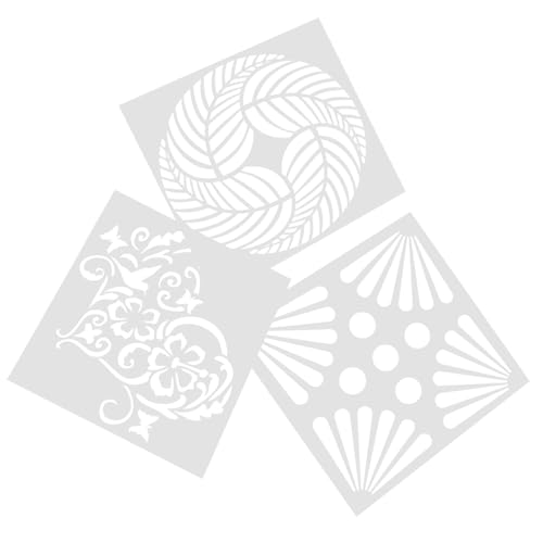jojofuny 3 Stück Teiliges DIY Wandmalerei Schablonen für Wandgestaltung Wiederverwendbare Muster Schablonen für Fliesen Wände und Möbel mit Stilvollen Designs jojofuny 3 Stück Teiliges DIY Wandmalerei Schablonen für Wandgestaltung Wiederverwendbare Muster Schablonen für Fliesen Wände und Möbel mit Stilvollen Designs von jojofuny