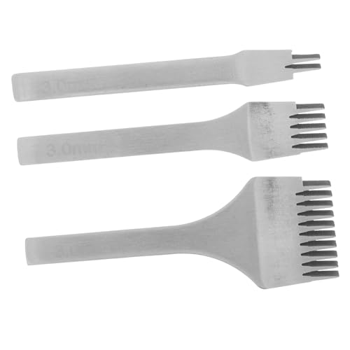 jojofuny 3 Stück Teiliges Lederwerkzeug für DIY Lederarbeiten Lochstanzer Praktische Anwendung für Anfänger und Profis Langlebig und Robust für Bastelprojekte mit Leder jojofuny 3 Stück Teiliges Lederwerkzeug für DIY Lederarbeiten Lochstanzer Praktische Anwendung für Anfänger und Profis Langlebig und Robust für Bastelprojekte mit Leder von jojofuny