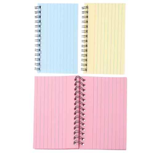 jojofuny 3 Stück Teiliges Notizblock mit Linierter Spiralbindung Farbige Abreißbare Indexkarten für Notizen Handliches Design für Büro Schule und Alltag Tragbare Memo Notizbücher in Gelb jojofuny 3 Stück Teiliges Notizblock mit Linierter Spiralbindung Farbige Abreißbare Indexkarten für Notizen Handliches Design für Büro Schule und Alltag Tragbare Memo Notizbücher in Gelb von jojofuny