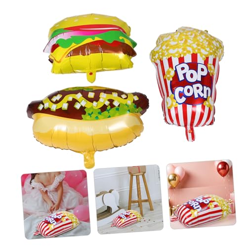 jojofuny 3 Stück Teiliges Party Dekorations mit Realistischen Popcorn Hot Dog und Hamburger Folienballons Strapazierfähig und Vielseitig für Kindergeburtstag Picknick Filmabend und Karneval jojofuny 3 Stück Teiliges Party Dekorations mit Realistischen Popcorn Hot Dog und Hamburger Folienballons Strapazierfähig und Vielseitig für Kindergeburtstag Picknick Filmabend und Karneval von jojofuny