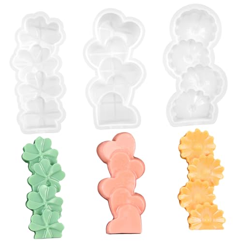 jojofuny 3 Stück Teiliges Silikon Kerzenform Blume DIY Duftkerzen Gießform Flexibel Langlebig Vielseitig für Kerzen Seifen Handwerk jojofuny 3 Stück Teiliges Silikon Kerzenform Blume DIY Duftkerzen Gießform Flexibel Langlebig Vielseitig für Kerzen Seifen Handwerk von jojofuny