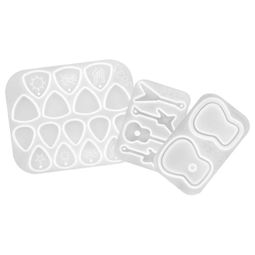 jojofuny 3 Stück Teiliges Silikonformen für Dekorative Gitarren Picks Diy Epoxidharz Gießformen Vielseitig Einsetzbar für Kreative Bastelprojekte jojofuny 3 Stück Teiliges Silikonformen für Dekorative Gitarren Picks Diy Epoxidharz Gießformen Vielseitig Einsetzbar für Kreative Bastelprojekte von jojofuny
