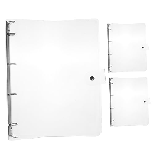 jojofuny 3 Stück Teiliges Transparentes Ringbuch Robuste und Tragbare Dokumentenmappe für Büro Schule und Zuhause zur Organisation von Unterlagen und Papiere jojofuny 3 Stück Teiliges Transparentes Ringbuch Robuste und Tragbare Dokumentenmappe für Büro Schule und Zuhause zur Organisation von Unterlagen und Papiere von jojofuny