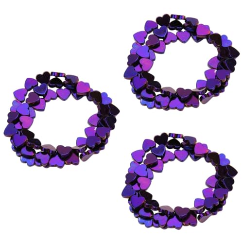 jojofuny 3 Stück Vakuumplattierte Hohle Herz Perlen Natürlichem Hämatit Lila DIY Schmuckperlen für Kreative Armband und Halskettenherstellung für Schmuckzubehör und Bastelideen jojofuny 3 Stück Vakuumplattierte Hohle Herz Perlen Natürlichem Hämatit Lila DIY Schmuckperlen für Kreative Armband und Halskettenherstellung für Schmuckzubehör und Bastelideen von jojofuny