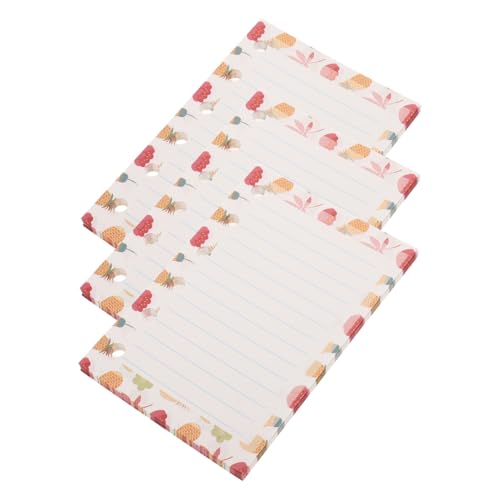 jojofuny 3 Teiliges Buntes Liniertes Nachfüllpapier mit Löchern Kreative Lose Einlagen für Notizbücher Schreibpapier für Schule Büro und Zuhause jojofuny 3 Teiliges Buntes Liniertes Nachfüllpapier mit Löchern Kreative Lose Einlagen für Notizbücher Schreibpapier für Schule Büro und Zuhause von jojofuny