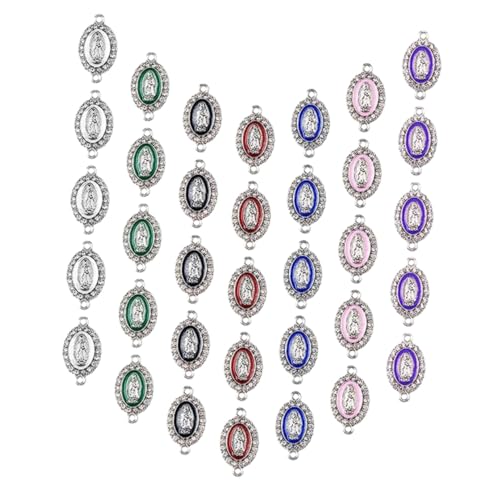 jojofuny 30 Stck Teiliges Kleine Metallanhänger mit Doppelten Löchern Madonnen anhänger aus Legiertem Material Langlebig Farblich Sortiert für DIY Schmuckherstellung Armbänder jojofuny 30 Stck Teiliges Kleine Metallanhänger mit Doppelten Löchern Madonnen anhänger aus Legiertem Material Langlebig Farblich Sortiert für DIY Schmuckherstellung Armbänder von jojofuny