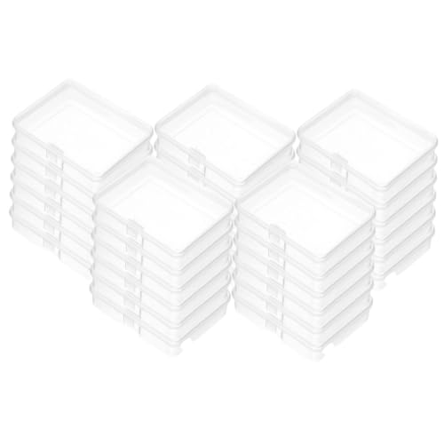 jojofuny 30 Stck Teiliges Kleine Transparente Plastikboxen mit Klappdeckel Aufbewahrungsbehälter für Perlen Schmuck und Kleine Gegenstände Kompakt Leicht und Praktisch zur Sicheren jojofuny 30 Stck Teiliges Kleine Transparente Plastikboxen mit Klappdeckel Aufbewahrungsbehälter für Perlen Schmuck und Kleine Gegenstände Kompakt Leicht und Praktisch zur Sicheren von jojofuny